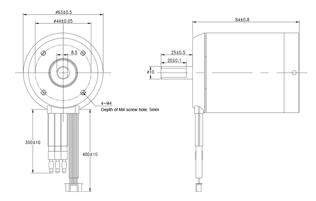10MM D-shaft Drawin