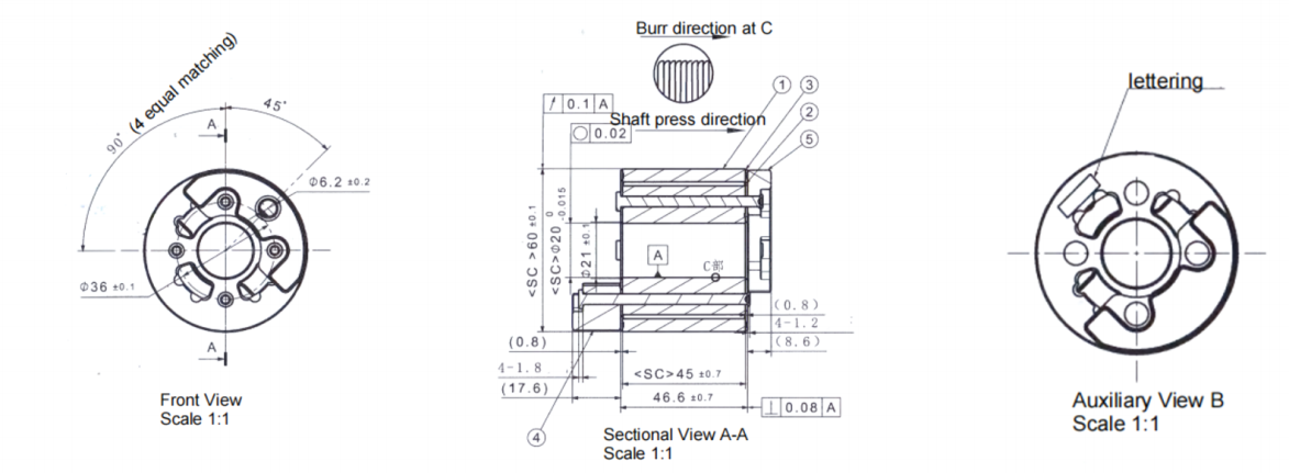 98mm 98O.D. desenho de rotor de enrolamento concentrado