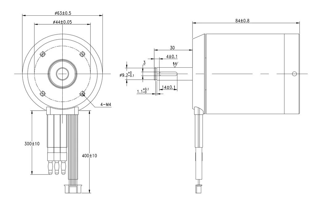 10MM Round Shaft Drawing