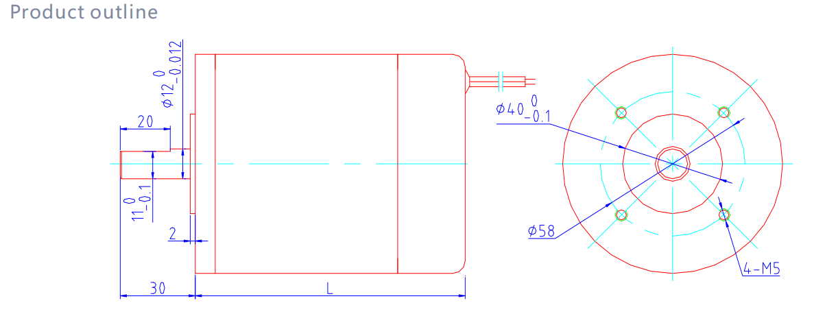 88ZYN brushed dc motor drawing