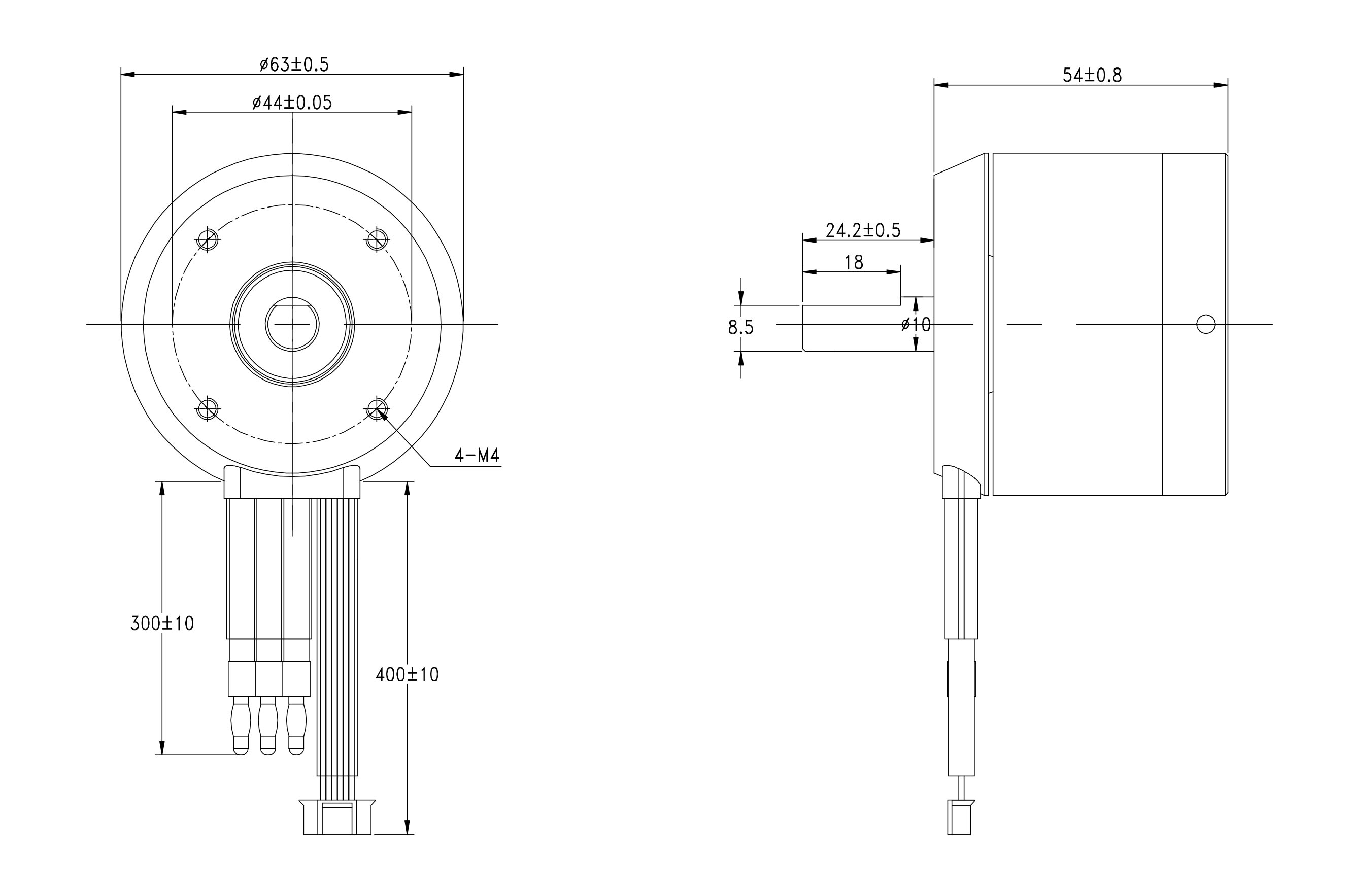 Dc Motor 6354 BLDC Belt Motor 190KV 2450W for Electric Skateboard Ebike Longboard Scooter