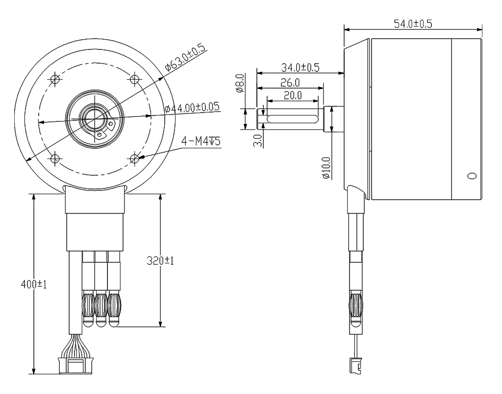 Dc Motor 6354 BLDC Belt Motor 190KV 2450W for Electric Skateboard Ebike Longboard Scooter